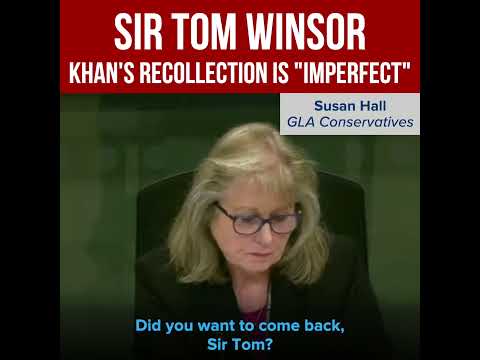 Watch the Mayor's "imperfect recollection" about why he didn't meet Sir Tom Winsor one-on-one