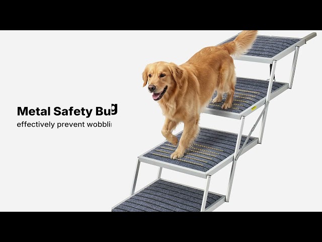 Veehoo Lightweight Folding Dog Steps for Large Dogs