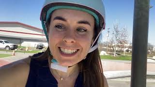 Learning to roller skate in Texas + i slept in my car ( roller skate vlog)