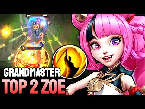 WILD RIFT ZOE - TOP 2 ZOE GAMEPLAY - GRANDMASTER RANKED