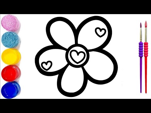 Let's Draw and Color a Beautiful Flower | Fun Art for Kids and Toddlers