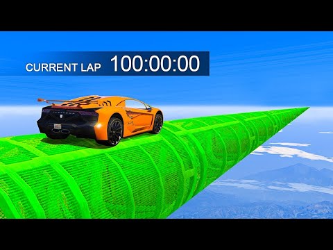 100 MINUTE LONG IMPOSSIBLE STUNT RACE - GTA 5 Funny Moments Video