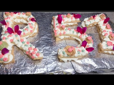 La manera más fácil de hacer está torta con letras y números / @alcirakataleia9252