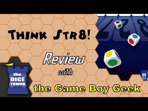 The Game Boy Geek (Dice Tower) Reviews Think Str8