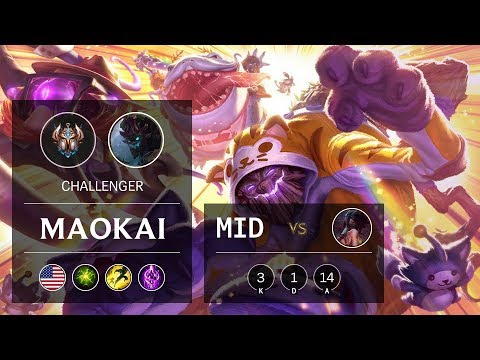 Maokai Mid vs Akali - NA Challenger Patch 9.20