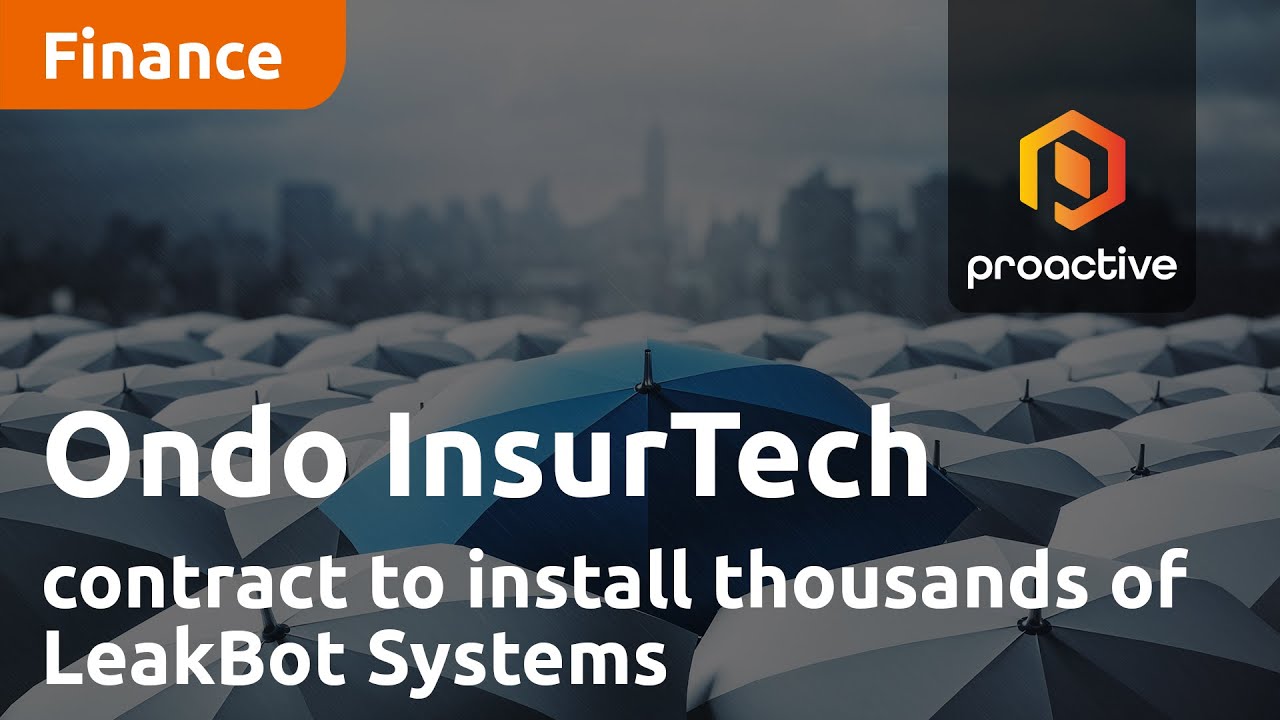 Ondo InsurTech signs contract to install thousands of LeakBot Systems throughout Washington State