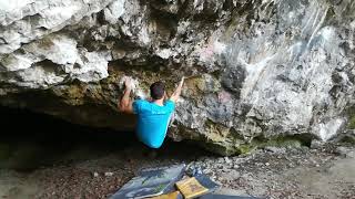 Video thumbnail of Muskulatik, 8A+. Moravský Kras