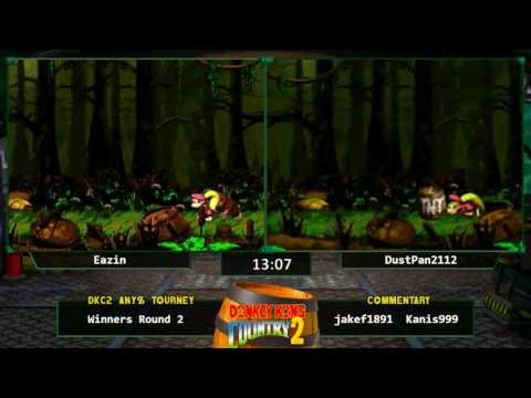 Eazinn vs DustPan2112 - Donkey Kong Country 2 Any% Tournament 2016