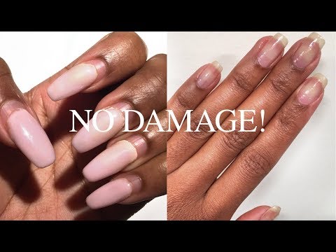 How To Safely Remove Acrylic + Gel Nails WITHOUT Breakage | Nia Hope thumnail