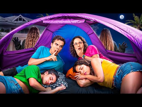 THE HAUNTED GIRL APPEARED AT THE SLEEPOVER PARTY AT 3:00 AM! - VERY SCARED!