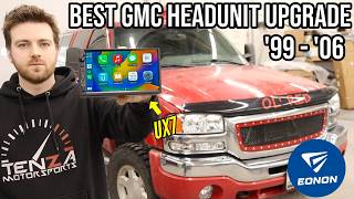 7" touch screen head unit install on a 2004 GMC sierra 1500 - Eonon Double Din and backup camera