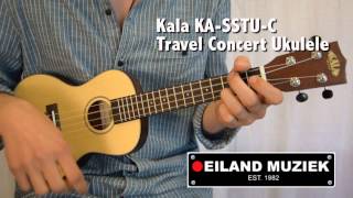 Video thumbnail for Kala KA SSTU C Travel Concert Ukulele by Eiland Muziek