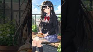 【四季の彼女】2026年10月6日(火)No.920. ベンチでお弁当を広げている彼女🤗🍱🌿✨ #四季の彼女 #Shorts
