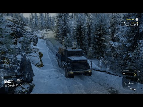 SnowRunner Walkthrough Part 39 - Rocks Fall