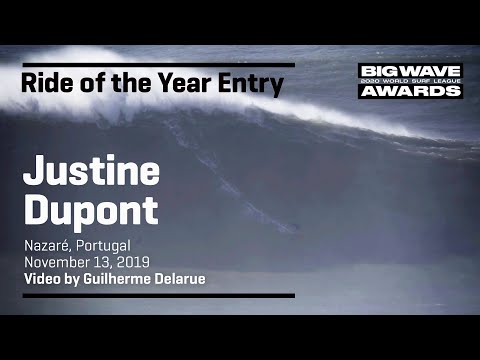 Justine Dupont at Nazaré 2 - 2020 Ride of the Year Entry  - WSL Big Wave Awards