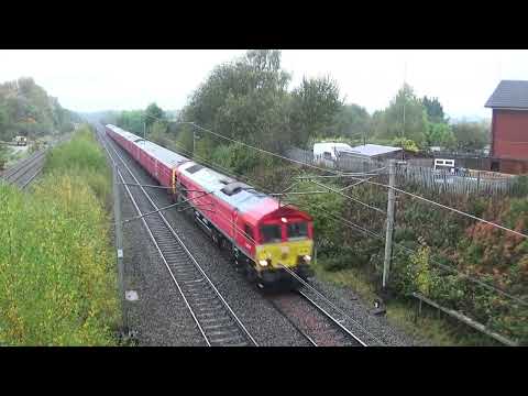 Class 66 Mail Drag at Bamfurlong - 16th October 2024