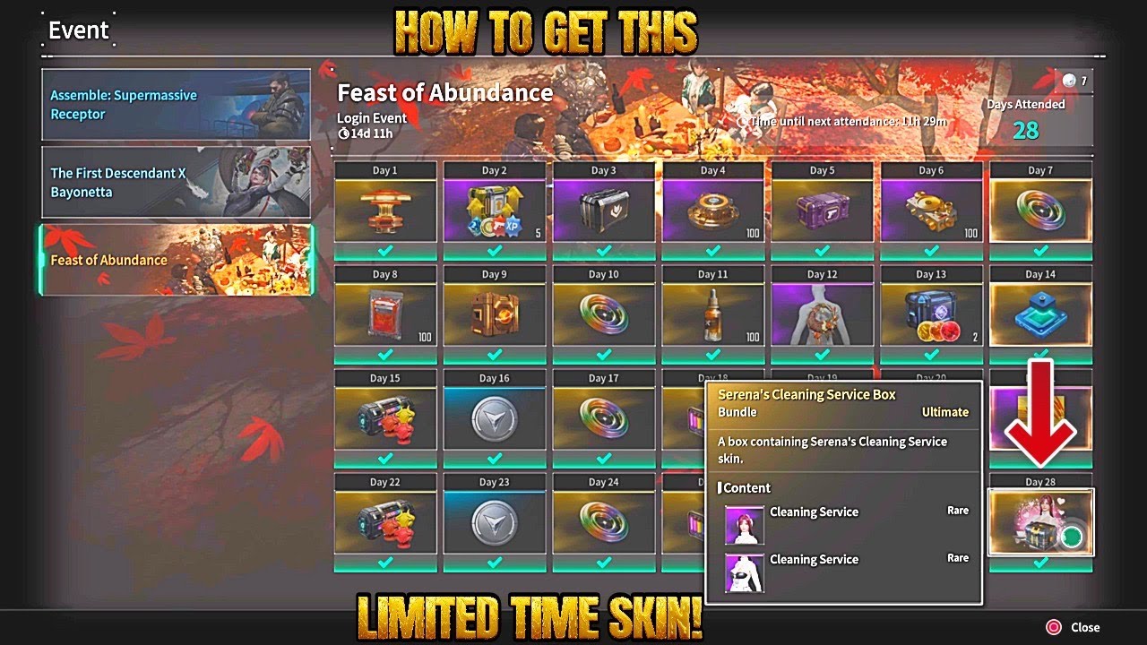 How To Get Cleaning Service Skin For Serena!-The First Descendant