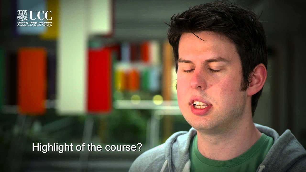 MSc Computing Science at UCC: A Student's Perspective wtih David