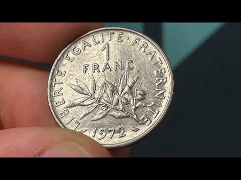 1972 France 1 Franc Coin • Values, Information, Mintage, History, and More