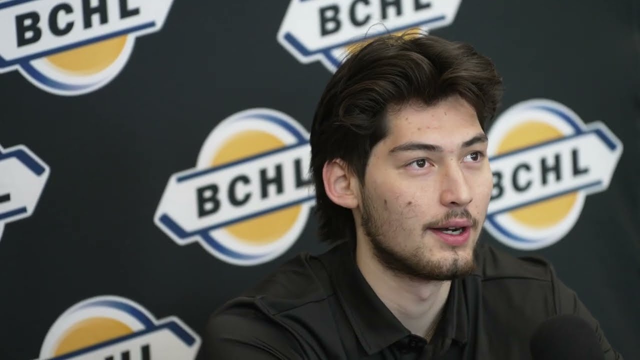 Rogers BCHL Cup Finals Press Conference - Colin Birkas & Will Subject (Nanaimo Clippers)