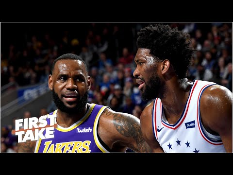 Stephen A. 和 Max 辯論誰是 MVP 熱門人選：LeBron 還是 Joel Embiid？| First Take (Stephen A. and Max debate LeBron vs. Joel Embiid as MVP frontrunner | First Take)