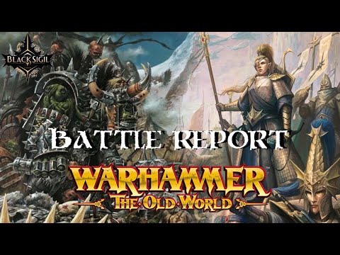 Orc and Goblin Tribes vs High Elf Realms| 2000pts Battle Report | Warhammer: The Old World