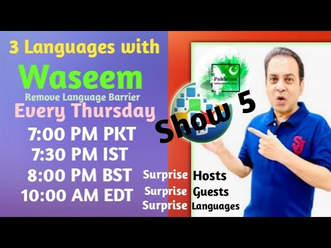 # ONPASSIVE ,3 Languages with Waseem Show 5 (Remove Language Barrier)