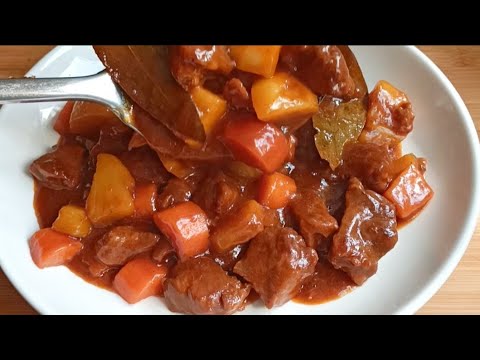 BEEF WITH PINEAPPLE RECIPE / BEEF STEW WITH PINEAPPLE