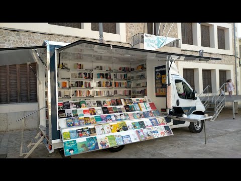 Veículo tienda biblioteca