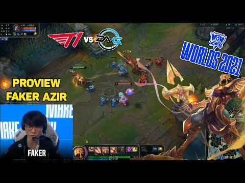 [Proview] FAKER plays Azir | T1 vs DFM - Worlds 2021 | 페이커 개인화면 - 2021월드 챔피언십