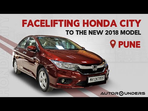 Honda City facelift to 2018 model with DRL Headlights at Autorounders Pune