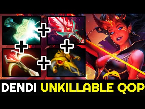 DENDI 100% Destroy his Enemies with Unkillable Queen of Pain 7.27 Dota 2