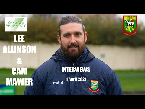 Interviews with Lee Allinson and Cam Mawer