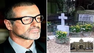 His final farewell George Michael&#39;s lover Fadi Fawaz arrives at Highgate Cemetery for pop icon&#39;s fun