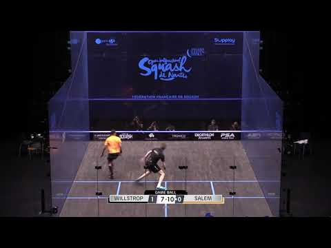 James Willstrop vs. Zahed Salem: 2018 Nantes Open, France