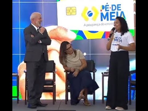 Em Brasília com Lula, estudante de Irauçuba representa o Ceará no evento do programa Pé-de-Meia.