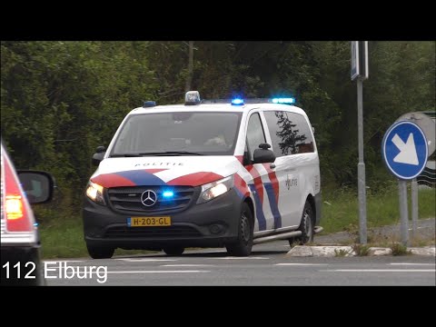 Hulpdiensten met spoed naar/van een reanimatie in de Koog op Texel