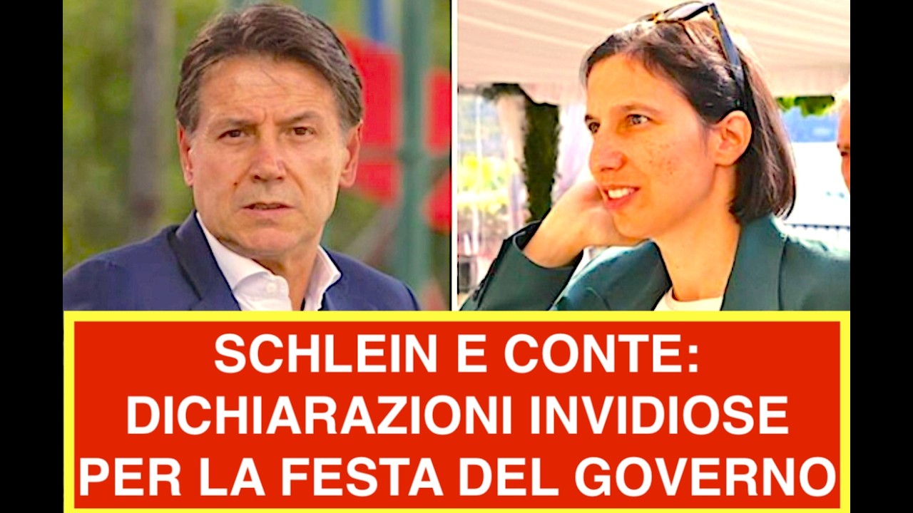 SCHLEIN E CONTE: DICHIARAZIONI INVIDIOSE PER LA FESTA DEL GOVERNO