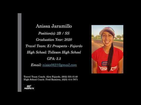 Anissa Jaramillo Softball Skills Video - 2020 2B SS