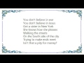 Concrete Blonde - It's Only Money Lyrics
