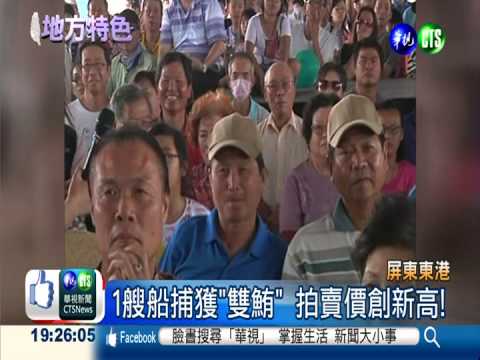 東港第一"雙鮪"拍賣 288萬售出!