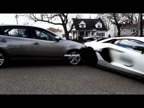 LAMBORGHINI AVENTADOR SVJ CRASH CAUGHT ON CAMERA