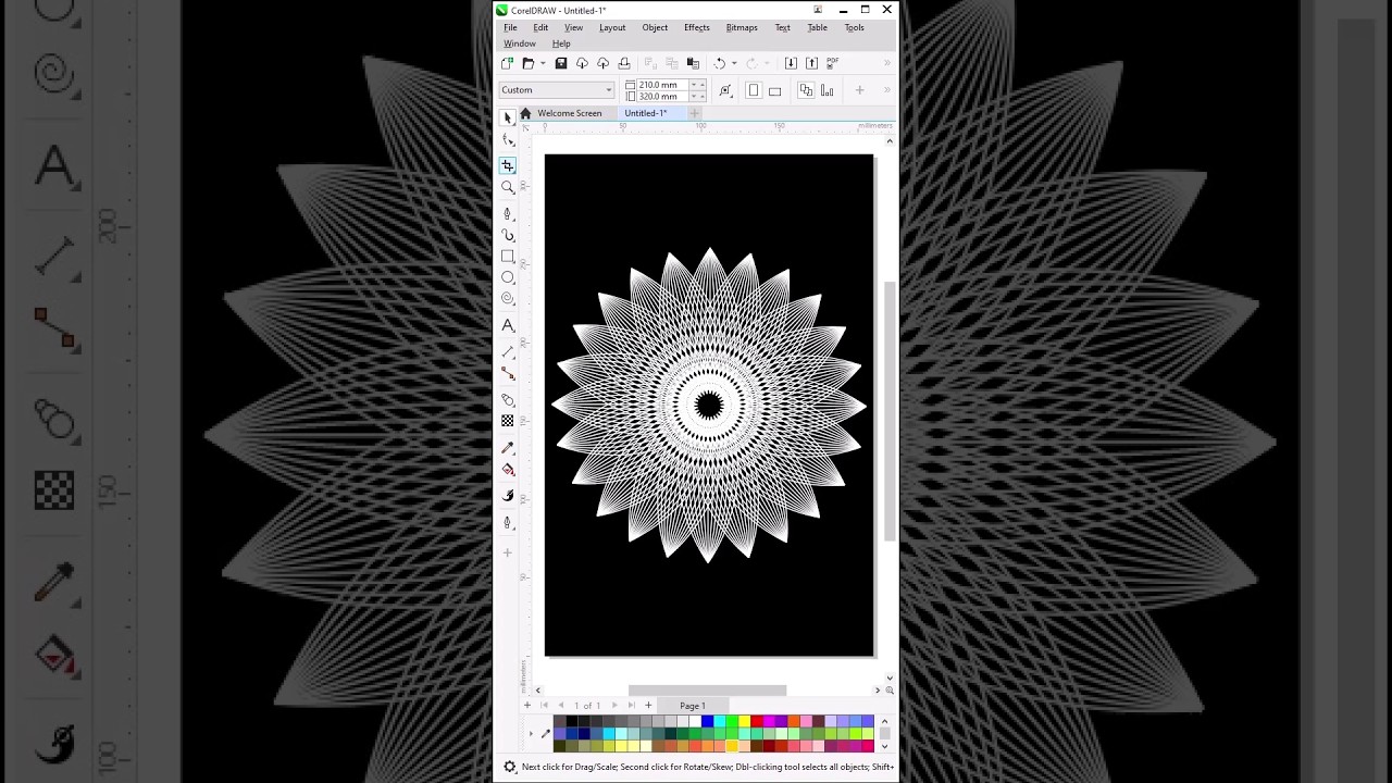 Vector Flower Design in CorelDraw  #learncoreldraw #coreldraw #coreldesign #graphicdesign #vector