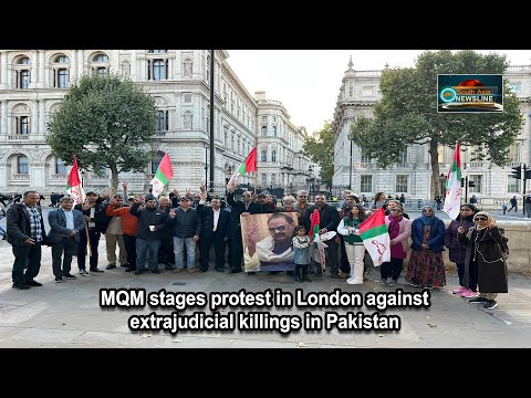 MQM stages protest in London against extrajudicial killings in Pakistan