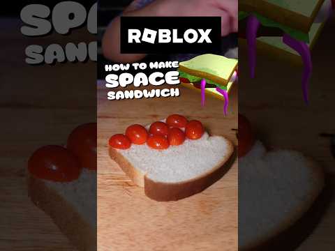 How to Make Roblox Space Sandwich IRL! #shorts #roblox #robloxshorts