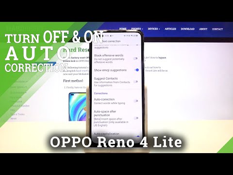 How to Turn On Text Correction in OPPO Reno 4 Lite – Disable Text Correction