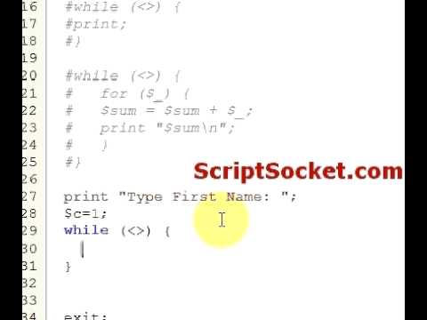 Perl Tutorial 98 - STDIN: Read Typed Input