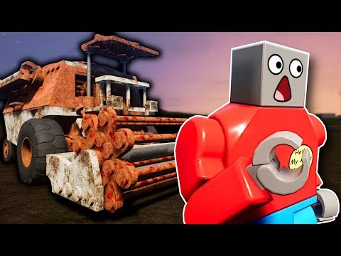 GHOST COMBINE HARVESTER SURVIVAL! - Brick Rigs Multiplayer Gameplay