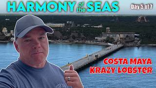 Costa Maya and  Krazy Lobsters $20 Massage. Harmony of the Seas. Day 5 of 7. 4K Ultra Video.
