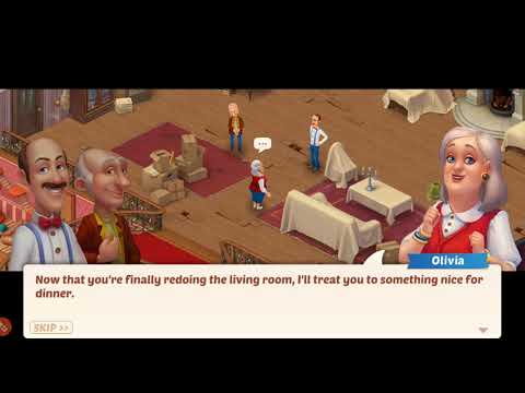 HOMESCAPES Story Walkthrough Gameplay #18 - Living room - Day 1 (iOS, Android)